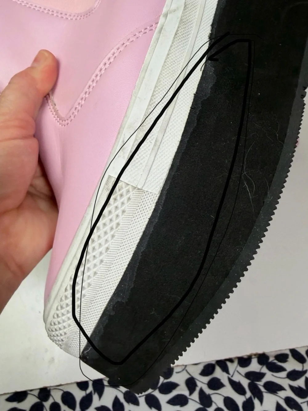 IIJIN Pink Super Chunky Platform Slip-On Sneakers/Boots 9.5-10. *FLAWS/READ*